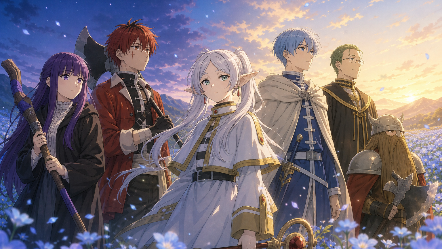 Frieren character lineup collection banner