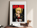 Death Note Misa Red Black Gothic Portrait Anime Poster — i01467