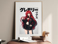 High School DxD Rias Red Biker Jacket Anime Poster — i01467