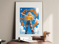 Chainsaw Man Power Blue Sky Portrait Anime Poster — i01467