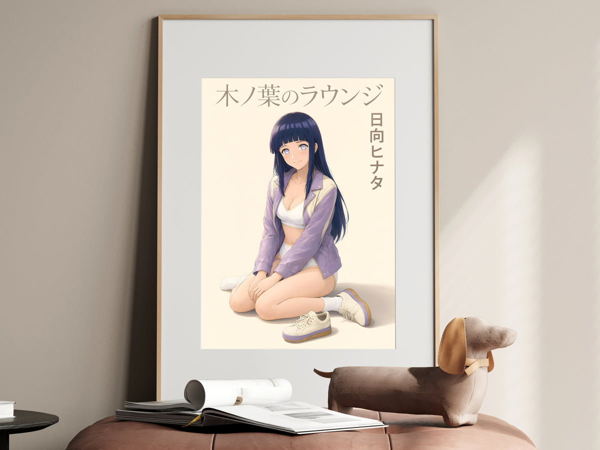 Naruto Hinata Lavender Lounge Anime Poster — i01467