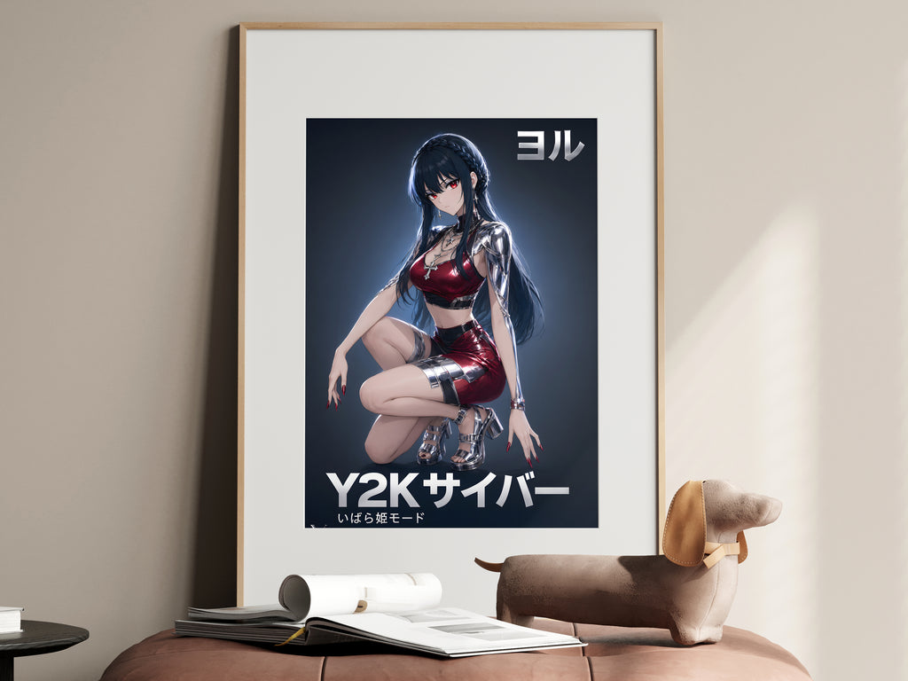 Spy x Family Yor Metallic Y2K Portrait Anime Poster — i01467