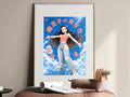 Demon Slayer Nezuko Kamado Sky Circle Anime Poster — i01467