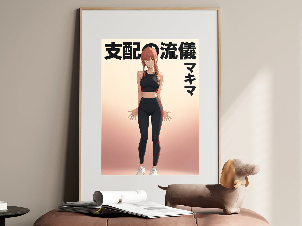 Chainsaw Man Makima Activewear Portrait Anime Poster — i01467