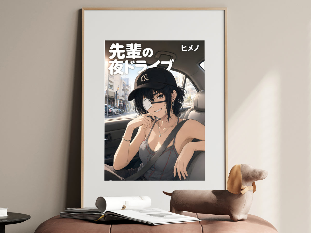 Chainsaw Man Himeno Car Seat Portrait Anime Poster — i01467