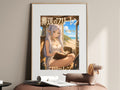 Frieren Beach Van Reading Anime Poster — i01467