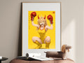 Chainsaw Man Power Yellow Boxing Portrait Anime Poster — i01467