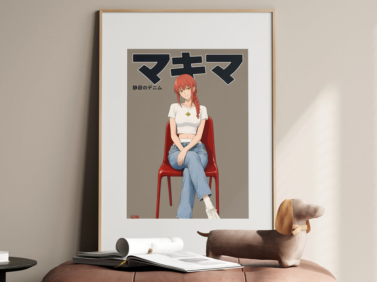 Chainsaw Man Makima Denim Studio Anime Poster — i01467