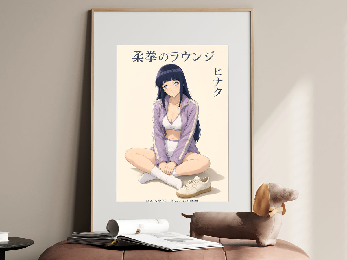 Naruto Hinata Lavender Lounge Anime Poster — i01467
