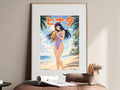 Naruto Hinata Tropical Shore Anime Poster — i01467