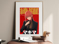 Chainsaw Man Makima Black Suit Editorial Anime Poster — i01467