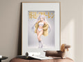 Frieren Gold Jacket Athletic Anime Poster — i01467