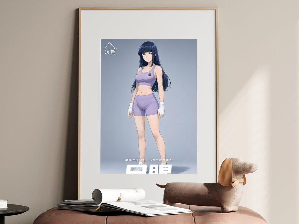 Naruto Hinata Lavender Athletic Anime Poster — i01467
