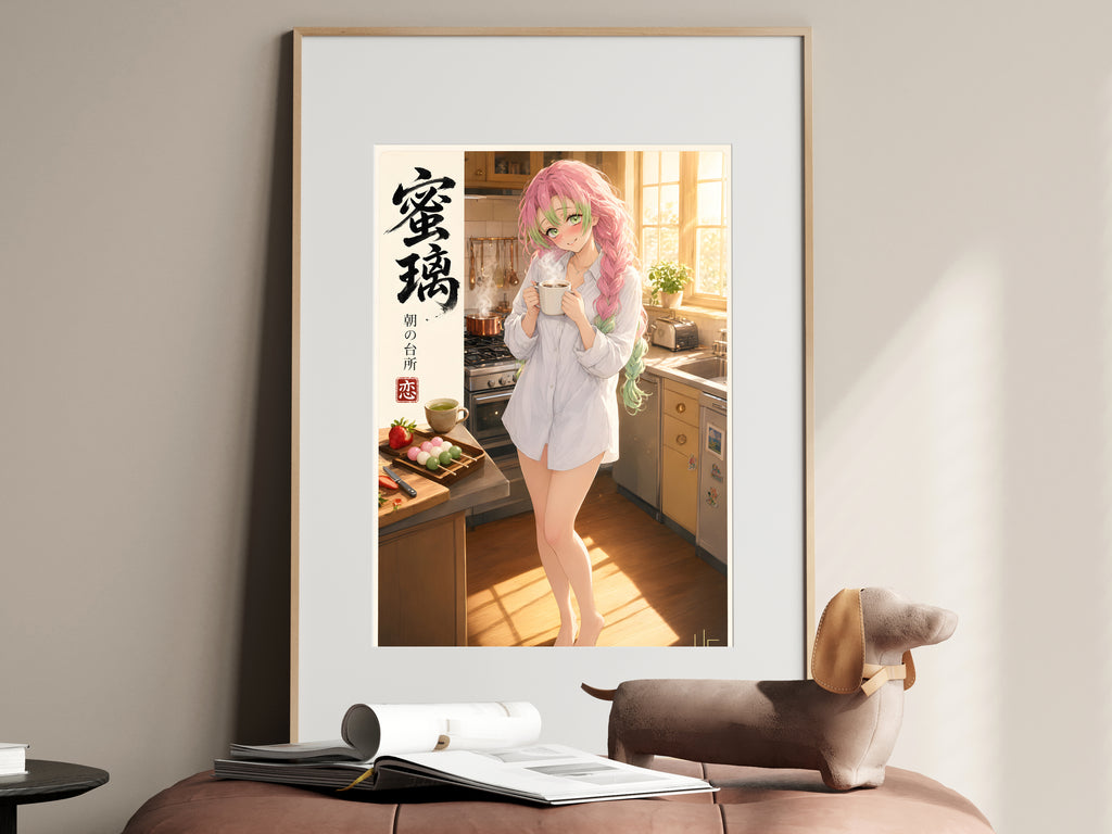 Demon Slayer Mitsuri Morning Kitchen Anime Poster — i01467