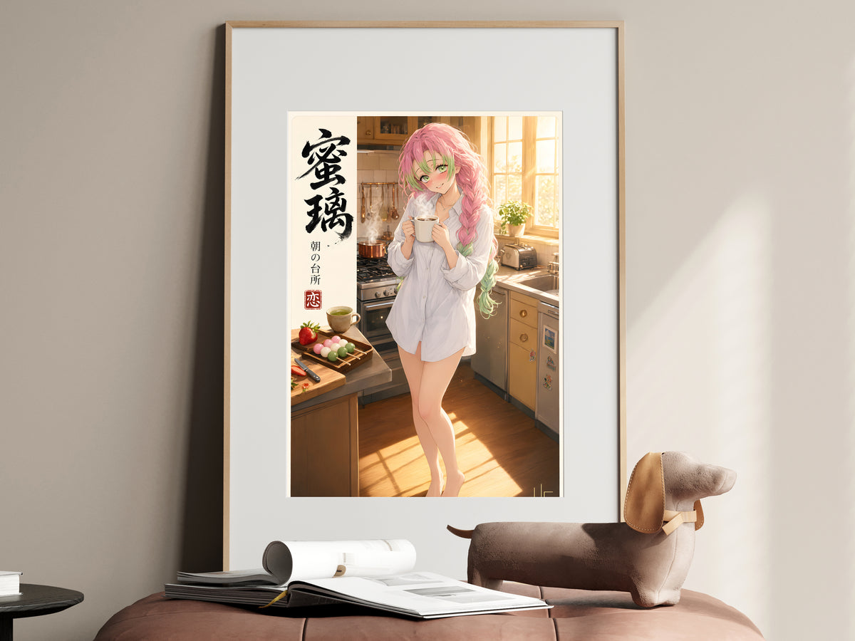 Demon Slayer Mitsuri Morning Kitchen Anime Poster — i01467