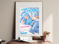 KonoSuba Aqua Sunlit Afternoon Anime Poster — i01467