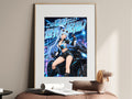 KonoSuba Aqua Neon Motorcycle Anime Poster — i01467