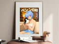 Evangelion Rei Cozy Penguin Portrait Anime Poster — i01467
