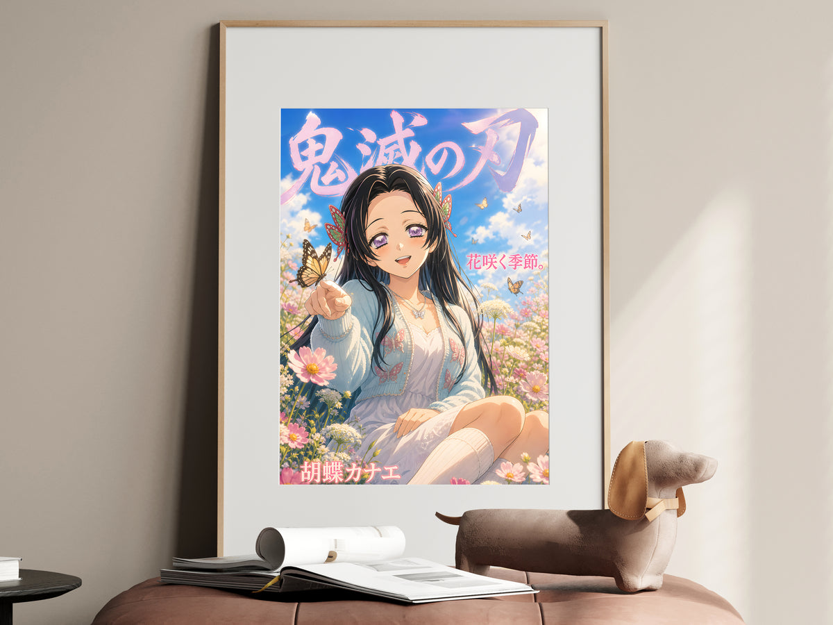 Demon Slayer Kanae Butterfly Meadow Anime Poster — i01467