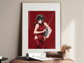 Spy x Family Yor Crimson Fencing Portrait Anime Poster — i01467