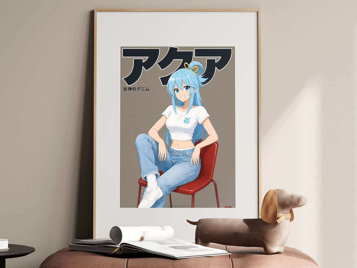 KonoSuba Aqua Denim Studio Anime Poster — i01467