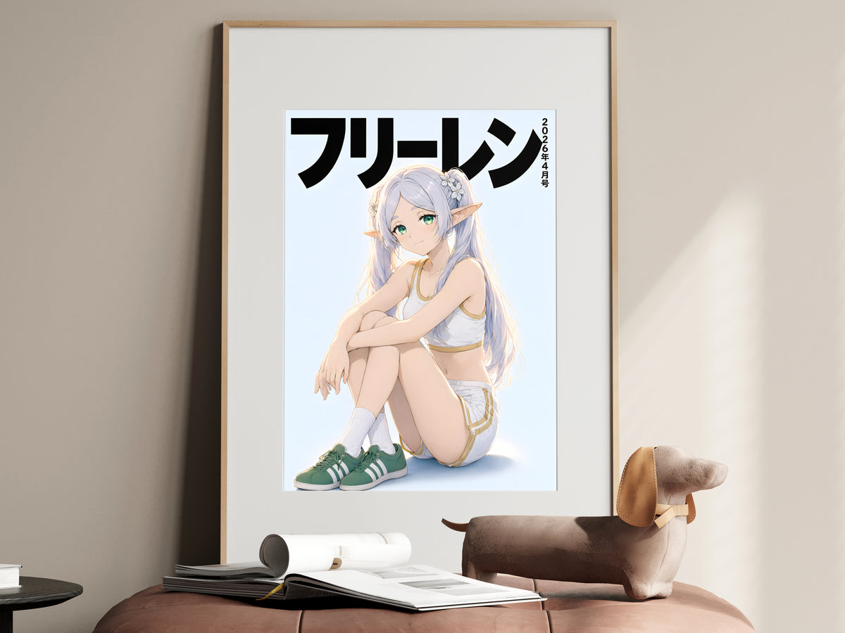 Frieren Sportswear Cover Anime Poster — i01467