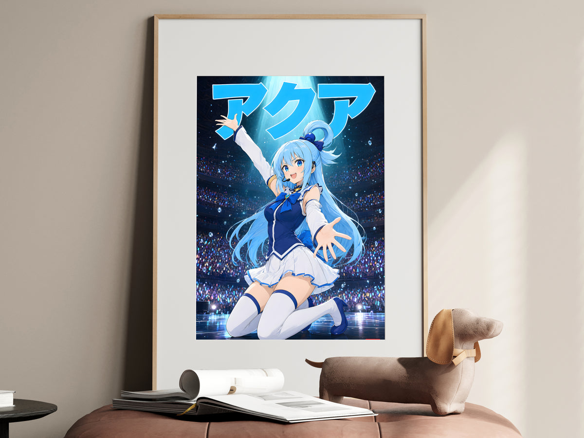 KonoSuba Aqua Concert Stage Anime Poster — i01467