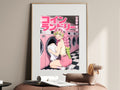 Demon Slayer Mitsuri Pink Laundromat Anime Poster — i01467