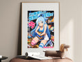 KonoSuba Aqua Convenience Store Snack Break Anime Poster — i01467