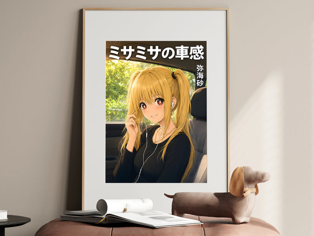 Death Note Misa Road Trip Earbuds Anime Poster — i01467