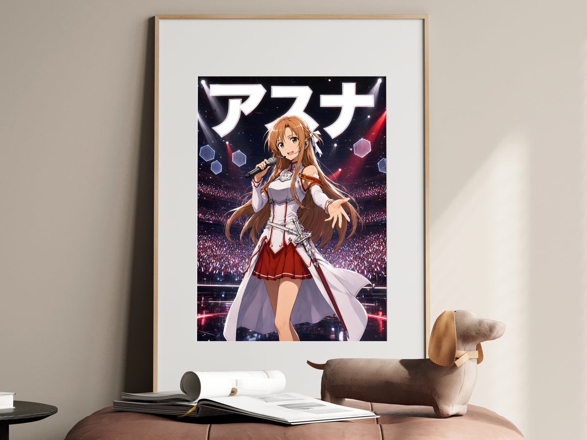Sword Art Online Asuna Concert Stage Anime Poster — i01467
