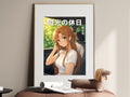 Sword Art Online Asuna Road Trip Earbuds Anime Poster — i01467