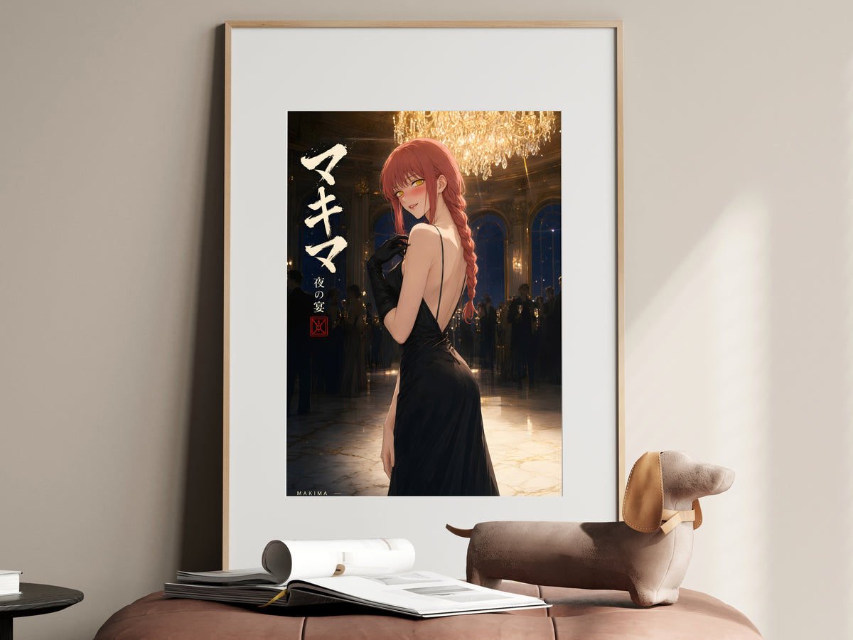 Chainsaw Man Makima Chandelier Gala Gown Anime Poster — i01467