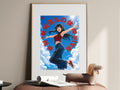 Spy x Family Yor Blue Sky Circle Portrait Anime Poster — i01467