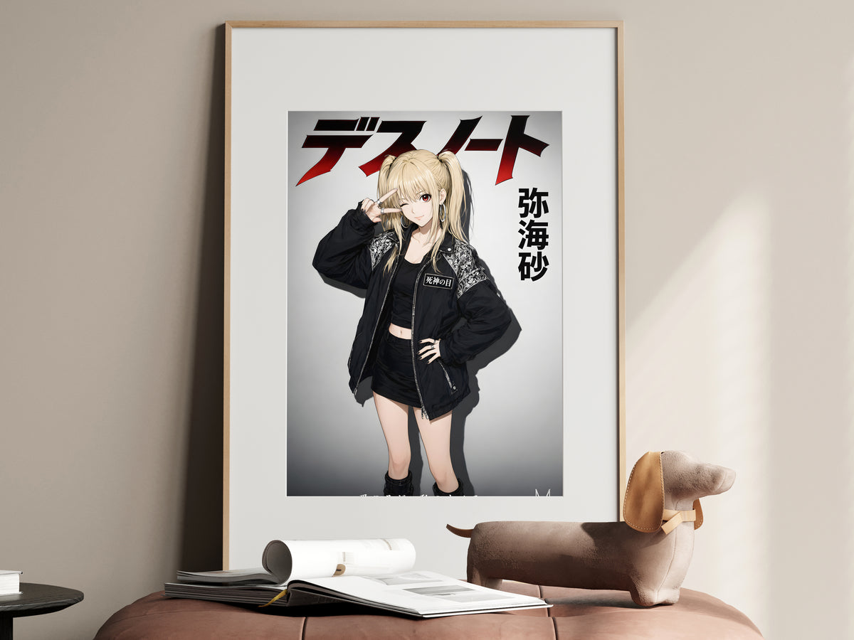 Death Note Misa Black Streetwear Anime Poster — i01467