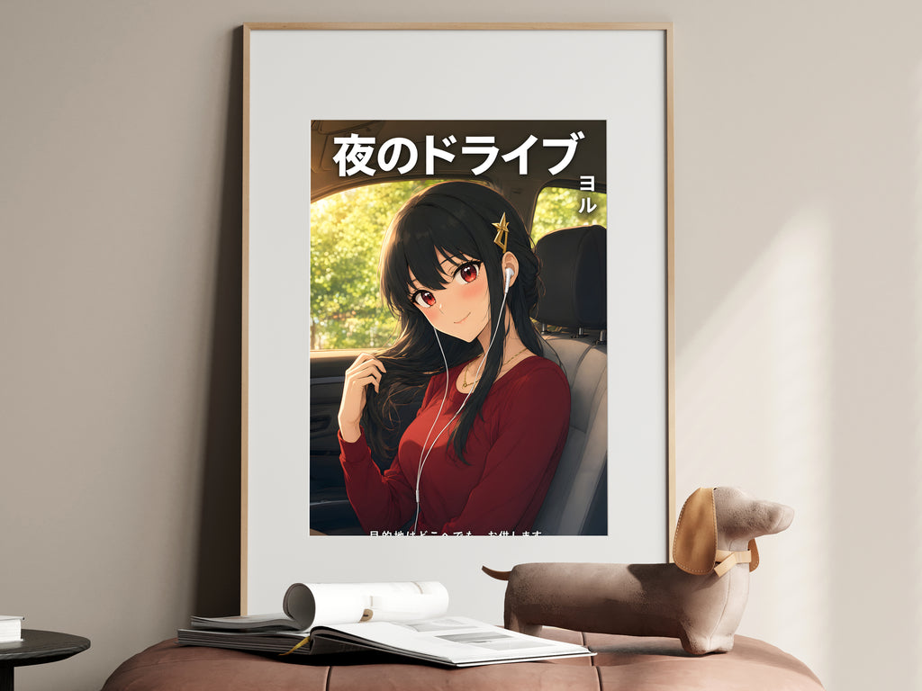 Spy x Family Yor Road Trip Earbuds Anime Poster — i01467