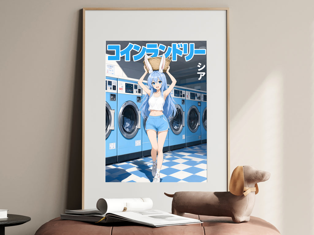 Arifureta Shea Blue Laundry Day Anime Poster — i01467