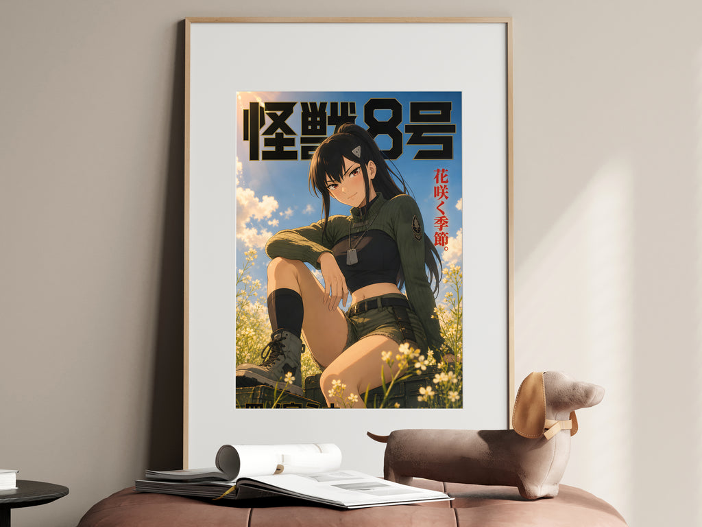 Kaiju No. 8 Mina Ashiro Sunlit Meadow Editorial Anime Poster — i01467