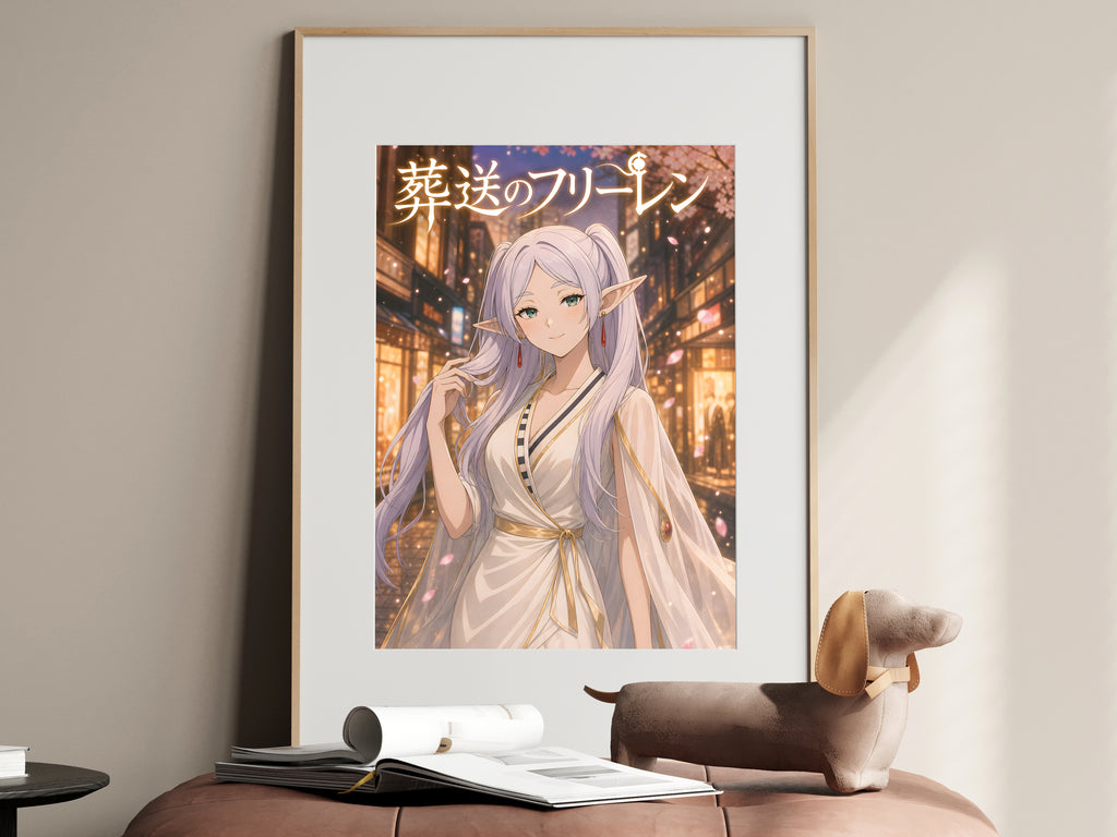 Frieren Golden City Fashion Anime Poster — i01467