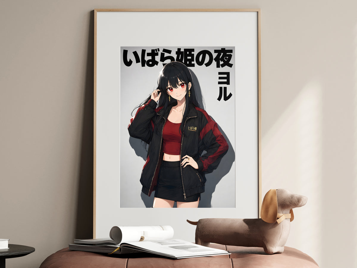 Spy x Family Yor Black Motorcycle Jacket Portrait Anime Poster — i01467