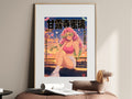 Demon Slayer Mitsuri Rooftop Peace Signs Anime Poster — i01467