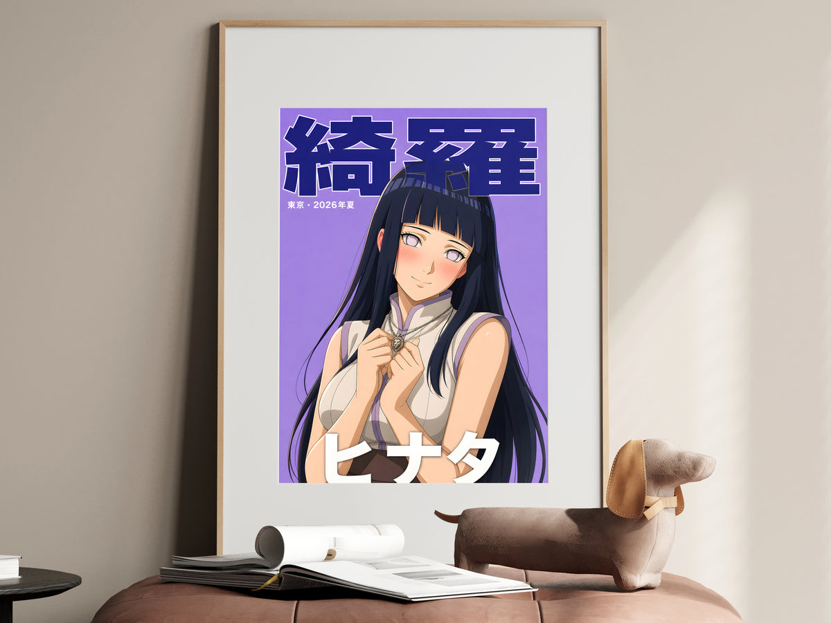 Naruto Hinata Lavender Portrait Anime Poster — i01467