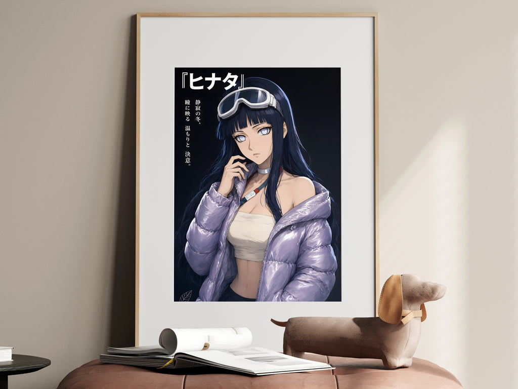 Naruto Hinata Lavender Puffer Editorial Anime Poster — i01467