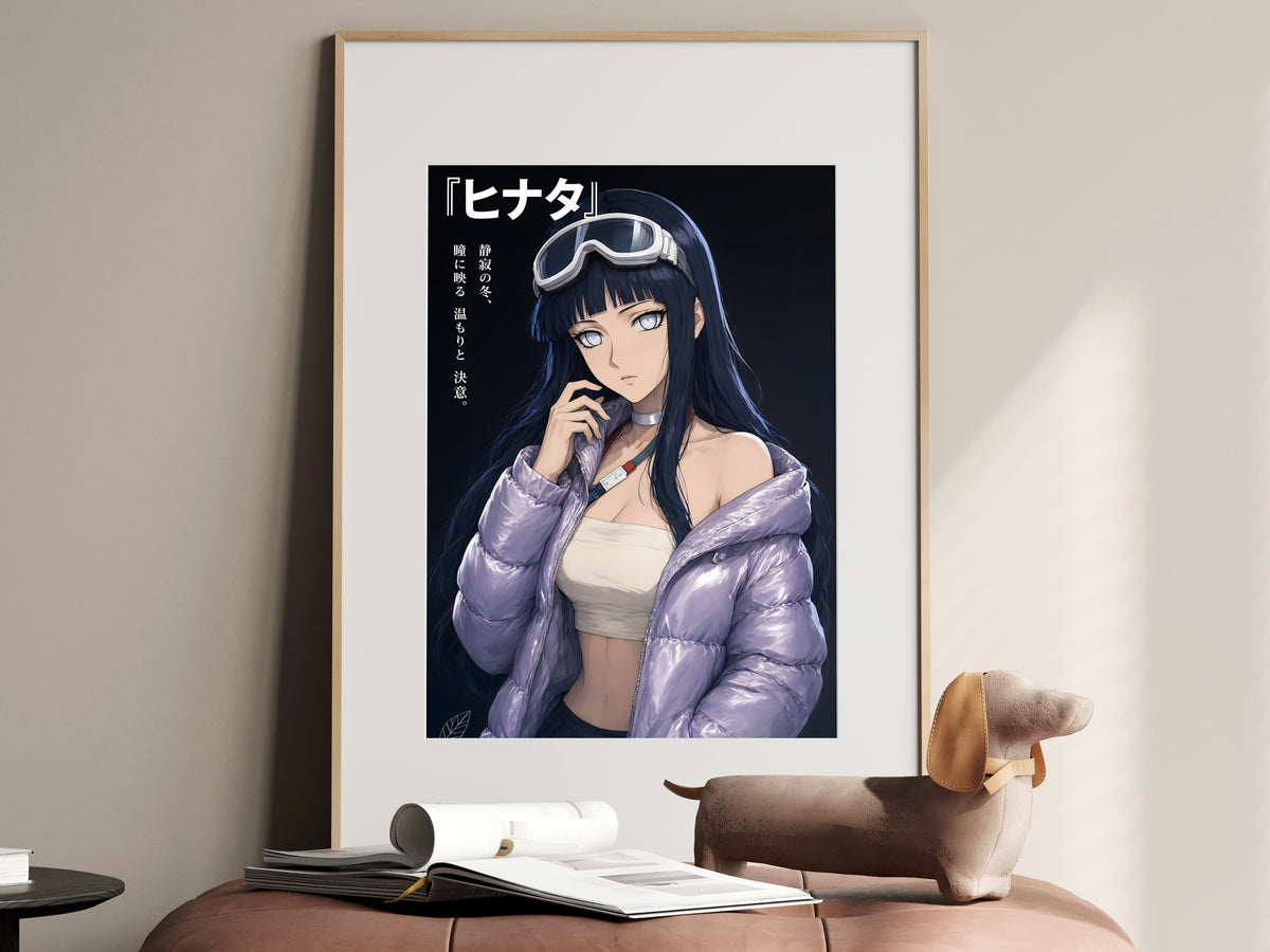 Naruto Hinata Lavender Puffer Editorial Anime Poster — i01467