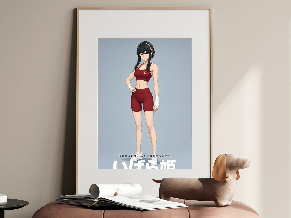 Spy x Family Yor Red Athletic Portrait Anime Poster — i01467