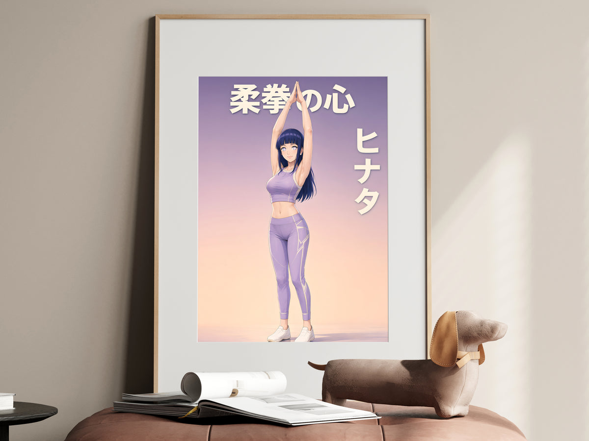 Naruto Hinata Lavender Stretch Anime Poster — i01467