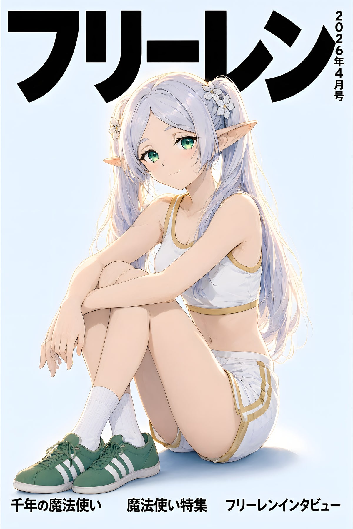 Frieren Sportswear Cover Anime Poster — raw
