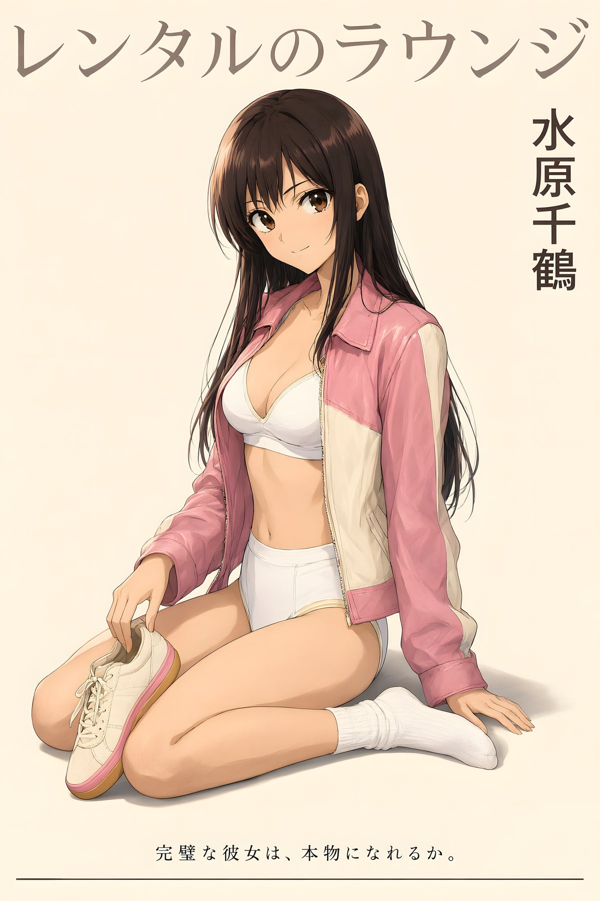 Rent-a-Girlfriend Chizuru Pink Lounge Fashion Anime Poster — raw