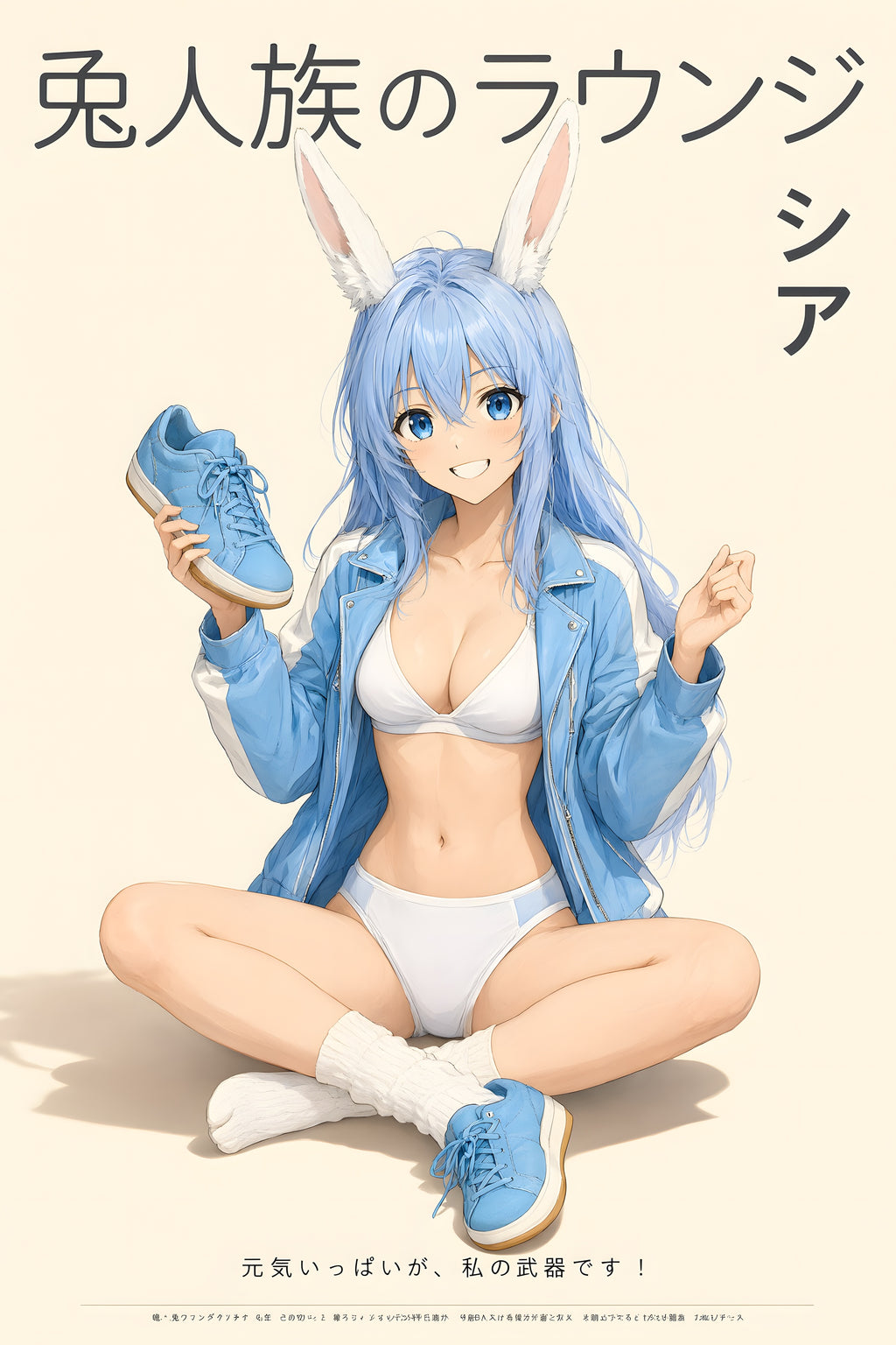 Arifureta Shea Blue Lounge Anime Poster — raw