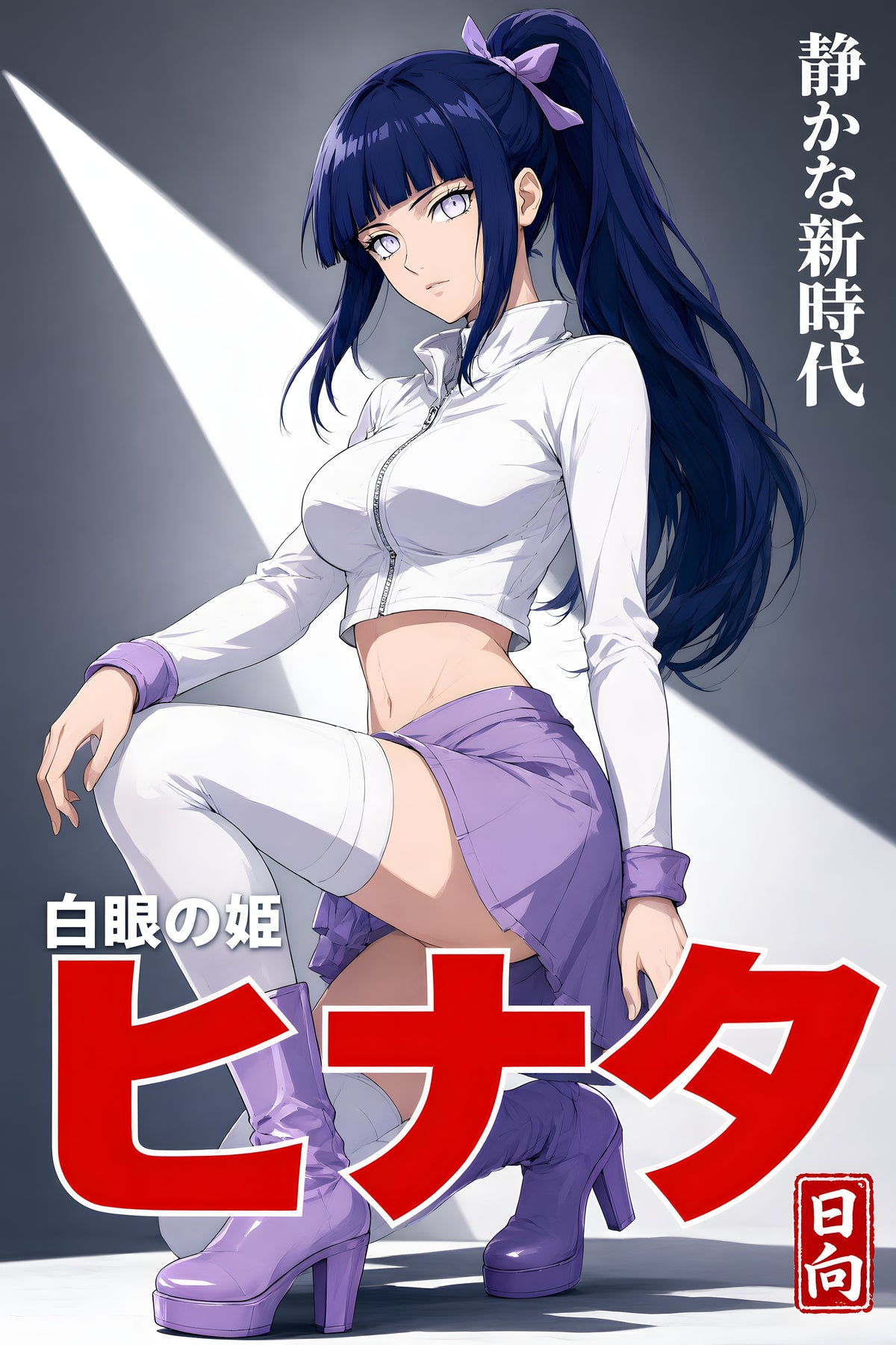 Naruto Hinata Idol Portrait Anime Poster — raw